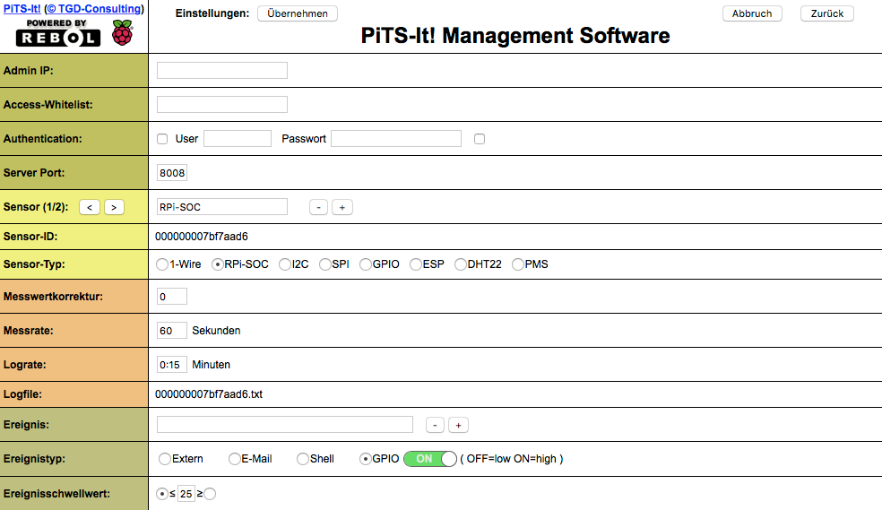 PiTS-Settings