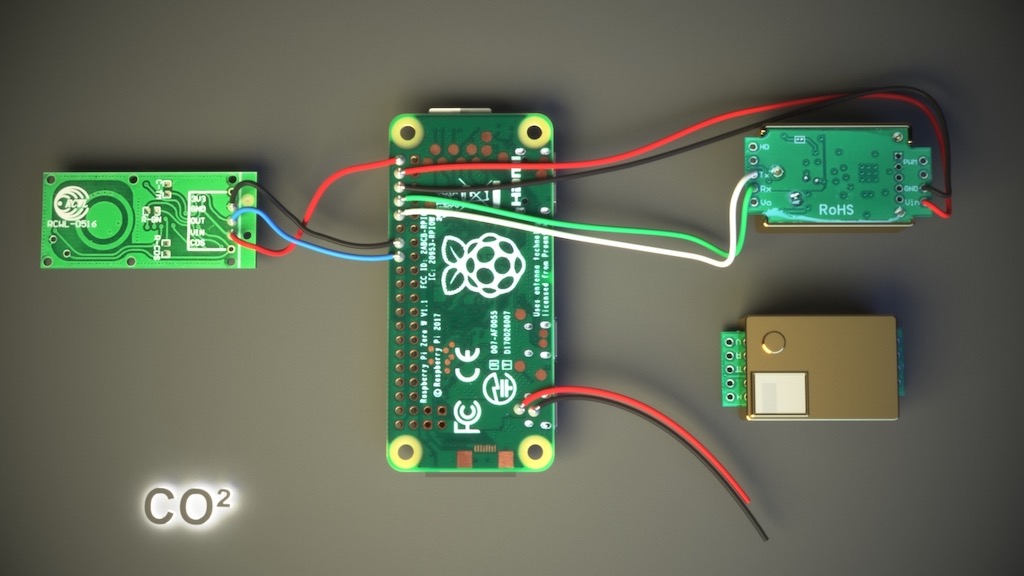 Verkabelung PiTS-CO2-Monitor